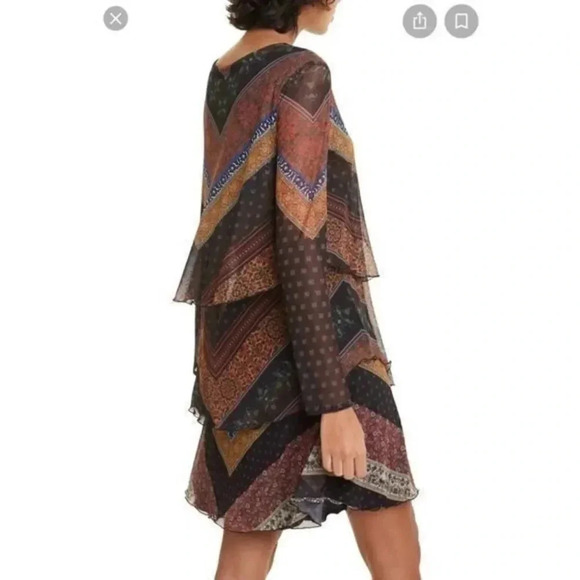 Desigual multicolor dress Vest Ocrida - Picture 4 of 9